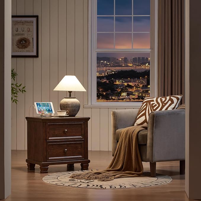 SAVOR LIFE Farmhouse Nightstand - Image 8