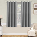 H.VERSAILTEX Kitchen Curtains Blackout Grey Curtains by HVERSAILTEX