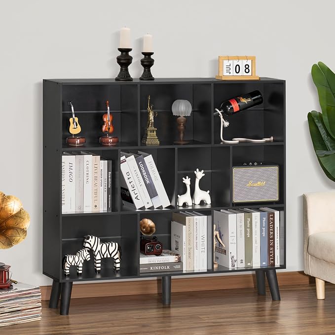 YAHARBO 10 Cube Bookshelf, 3 Tier Bookcase - Image 2