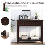 Merax Wood Sofa Table Console Table, Entryway Table Traditional Design - Image 5