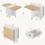 Jocoevol Space Saving Folding Dining Table - Image 2