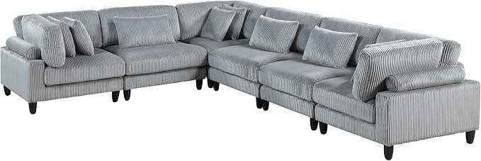 Lexicon 120 Inch Modular Sectional Sofa - Image 7