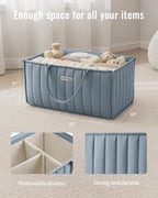 Blissful Diary Baby Diaper Caddy Organizer, Stylish Storage Basket - Image 3