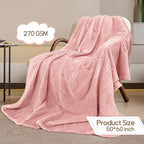 4 Pack Fleece Throw Blankets 50x60 Inches - Image 3