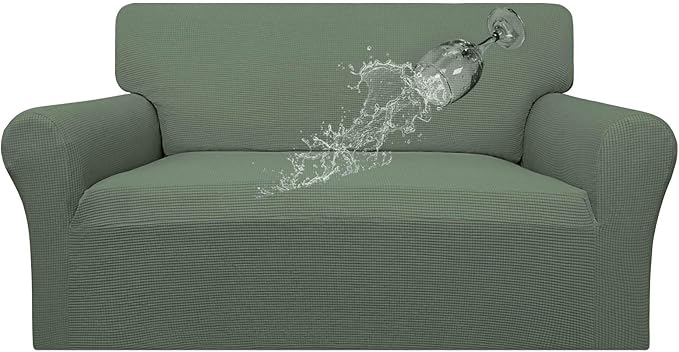 Easy-Going 100% Waterproof Loveseat Couch Cover Stretch Jacquard Sofa Cover | by Easy-Going