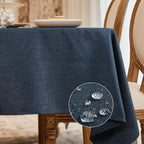 BALCONY & FALCON Rectangle Tablecloth Washable Wrinkle Resistant and Water by BALCONYFALCON