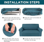 Peryiter 2 Pcs Sofa Covers Couch and Loveseat Covers Set Stretch Sofa Slipcover - Image 3