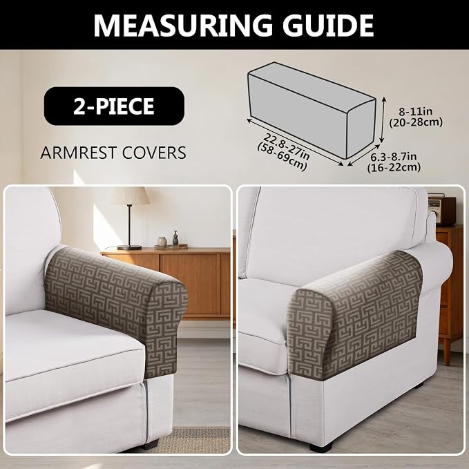 UNBBRRL Stretch Couch Armrest Covers - Image 2