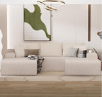 105" Convertible Sectional Couch by Unknown