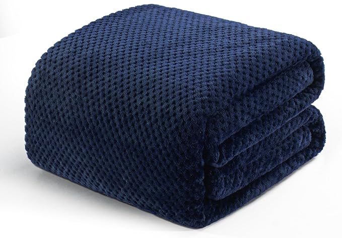Exclusivo Mezcla Soft Waffle Fleece Bed Blanket Twin Size, Cozy Fluffy Design by ExclusivoMezcla