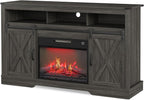 RoyalCraft Fireplace TV Stand for 65+ Inch TV, Rustic Media Console - Image 8