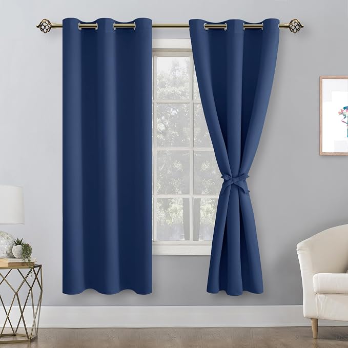 Room Darkening Window Curtains for Bedroom, 42 x 63 Inch | Thermal Insulated - Image 8