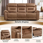 ANJ 3-Piece Faux Leather Power Recliner Sofa Set - Image 6