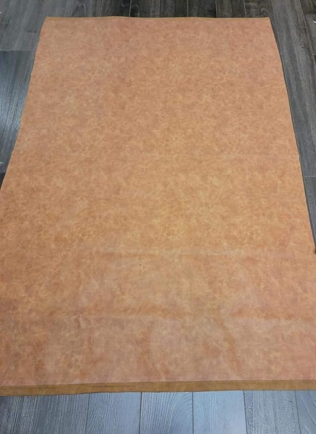 NAT Leathers | Blonde Light Tan Distressed Faux Leather material PU Sheet - Image 8