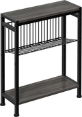End Table for Small Space, 3-Tier Narrow Side Table by HOME