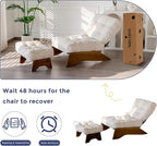 MAXYOYO Accent Chair with Ottoman Adjustable Backrest, Tufted Living Room Chair - Image 8
