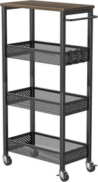 XYZLVSI Slim Storage Cart 4 Tier Fruit and Vegetable Baskets - Image 8