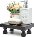 EOSAHR Modern Pedestal Stand for Kitchen Decor : Decorative Wood Riser for by EOSAHR