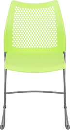 Flash Furniture HERCULES Series 661 lb. Capacity Green Stack Chair - Image 9