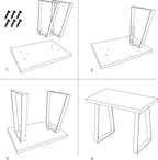 Home Soft Things Natural Old Pine Wood Rectangle Entryway Bench, Sturdy Hand - Image 10