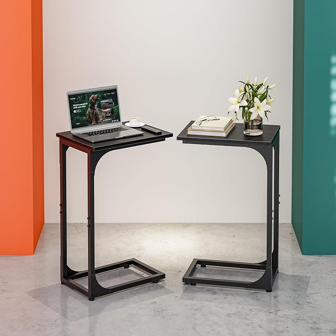 C-Shaped Side Table for Couch by RISWER