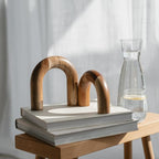 PEAKOLY Wood Arch Bookshelf Decor - Image 6
