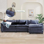 Oprisen 120" Modular Sectional Sofa, Comfy Cloud Couch Sectional Sofa - Image 5