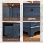 Joaxswe Farmhouse 4 Drawer Dresser - Image 7