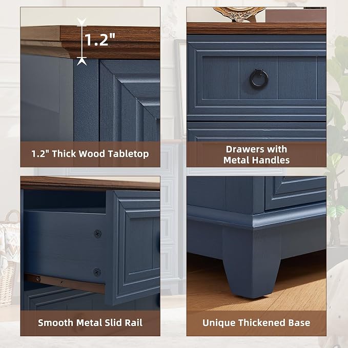 Joaxswe Farmhouse 4 Drawer Dresser - Image 7