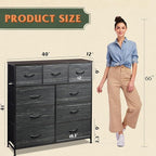 WLIVE 9-Drawer Dresser, Fabric Storage Tower - Image 3