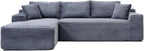 108 Inch Cloud Sectional Couch, Modern Modular Sectional Sofa - Image 9