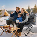 Double Camping Chair Padded 2 Person Camping Chair Camping Loveseat - Image 8