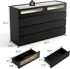 senlin Fluted 8 Drawer Dresser, - Image 2