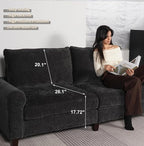 EASE MOOSE 88.5" Chenille Loveseat Couches - Image 4