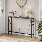 Gewudraw 41.8" Console Table, Narrow Behind The Couch Table - Image 2