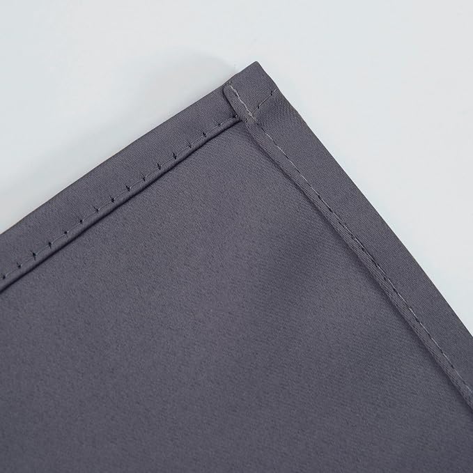Blackout Curtains 52 x 120 Inch Long Grey Curtains Set of 2 Panels Room - Image 7