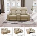 Leather Power Recliner Sofa Set - Image 5
