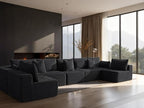 168" Cloud Sectional Couch, Comfort U Shaped Sofa by VYUXWO