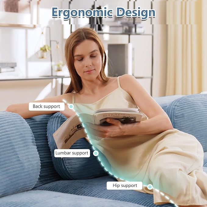 Boneless Sectional Couch, No Assembly Required, 152.7” U Shaped Modular Cloud - Image 4