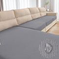 Water Repellent Couch Cushion Cover 3 Pieces Sofa Seat Cushion Covers, Stretch by TOPYUMH