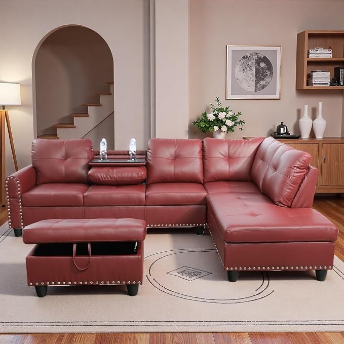 97.5" L Shaped Couch Set, Modular Sectional Couches by Topcomfy