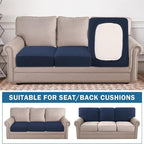 Water Repellent Couch Cushion Cover 3 Pieces Sofa Seat Cushion Covers, Stretch - Image 3