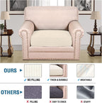 H.VERSAILTEX Super Stretch Individual Seat Cushion Covers Sofa Covers Couch - Image 2