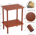 Apicizon 2 Tier End Table, Small Side Table - Image 3