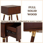 Bme Caden Solid Wood Nightstand/Side Table/End Table, Fully Assembled, - Image 6