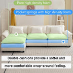 Oprisen 120" Modular Sectional Sofa, Comfy Cloud Couch Sectional Sofa - Image 3