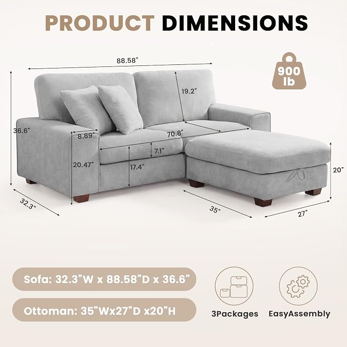 DOPEDIO L-Shaped Sectional Sofa - Image 2