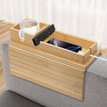 Bamboo Sofa Armrest Tray by Unknown