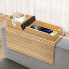 Bamboo Sofa Armrest Tray by Unknown