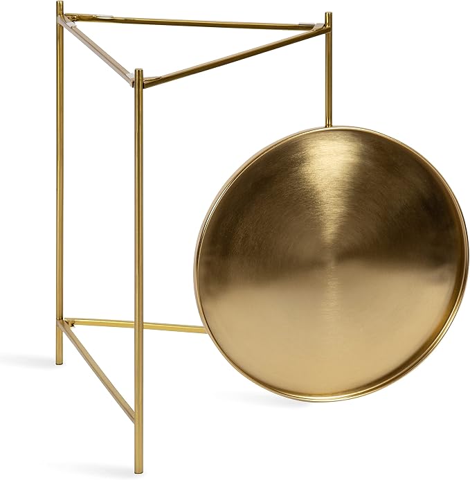 Kate and Laurel Ulani Modern Nesting Side Table; Set of 2; Gold; Sophisticated - Image 6